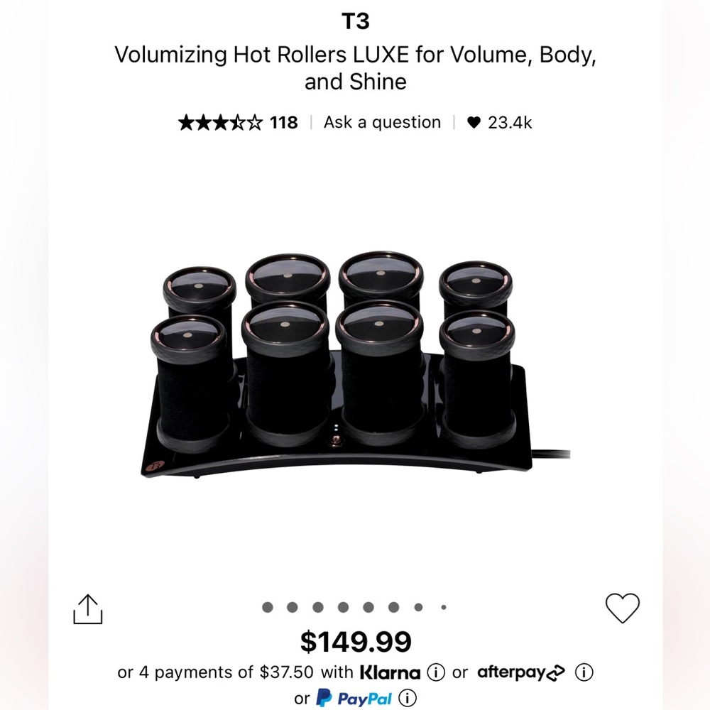 T3 Volumizing Hot Rollers Velvet